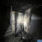 Pożar zatrzymał lokatorów w budynku