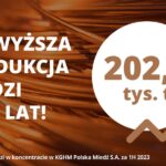 KGHM – rekordowa krajowa produkcja w I półroczu 2023