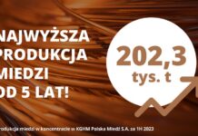 KGHM – rekordowa krajowa produkcja w I półroczu 2023