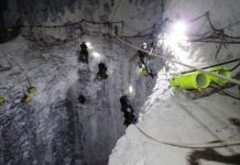 Ratownicy alpiniści pod ziemią – FOTO