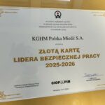 KGHM ze Złotą Kartą Lidera Bezpiecznej Pracy