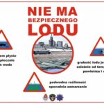 Policjanci ostrzegają przed wchodzeniem na niebezpieczny lód