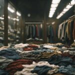 Zużyta odzież spod domu w Gminie Lubin