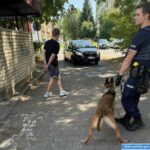 Naćpany kierowca chował się w śmietniku