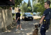 Naćpany kierowca chował się w śmietniku