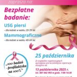Różowa sobota – bezpłatne badanie piersi