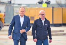 Premier Tusk z wizytą na miejscu budowy najgłębszego szybu górniczego w Polsce
