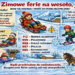 Zimowe ferie – policja przestrzega – baw się mądrze i wróć do domu bezpiecznie