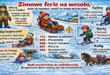 Zimowe ferie – policja przestrzega – baw się mądrze i wróć do domu bezpiecznie