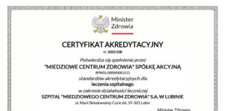 Lubiński Szpital MCZ znowu w elicie medycznych placówek