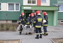 Strażacy w akcji na Leszczynowej