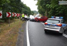 Wypadek na łuku w Osieku