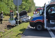 Wypadek koło ZG Lubin