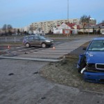 Zasnął i zderzył się z lampą