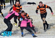 Rugbyści rozegrali turniej na … śniegu
