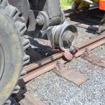 Maszyna przejechała po nodze