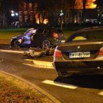 Zderzenie dwóch BMW pod galerią
